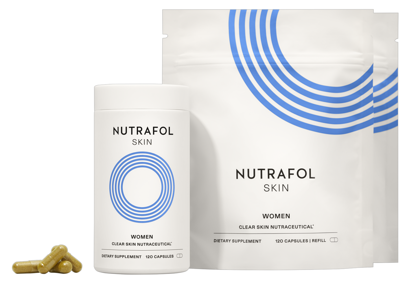 Nutrafol Clear Skin 100% Drug-Free Nutraceuticals for Women: 3-Month Supply | Exclusive Pricing at VanityMD