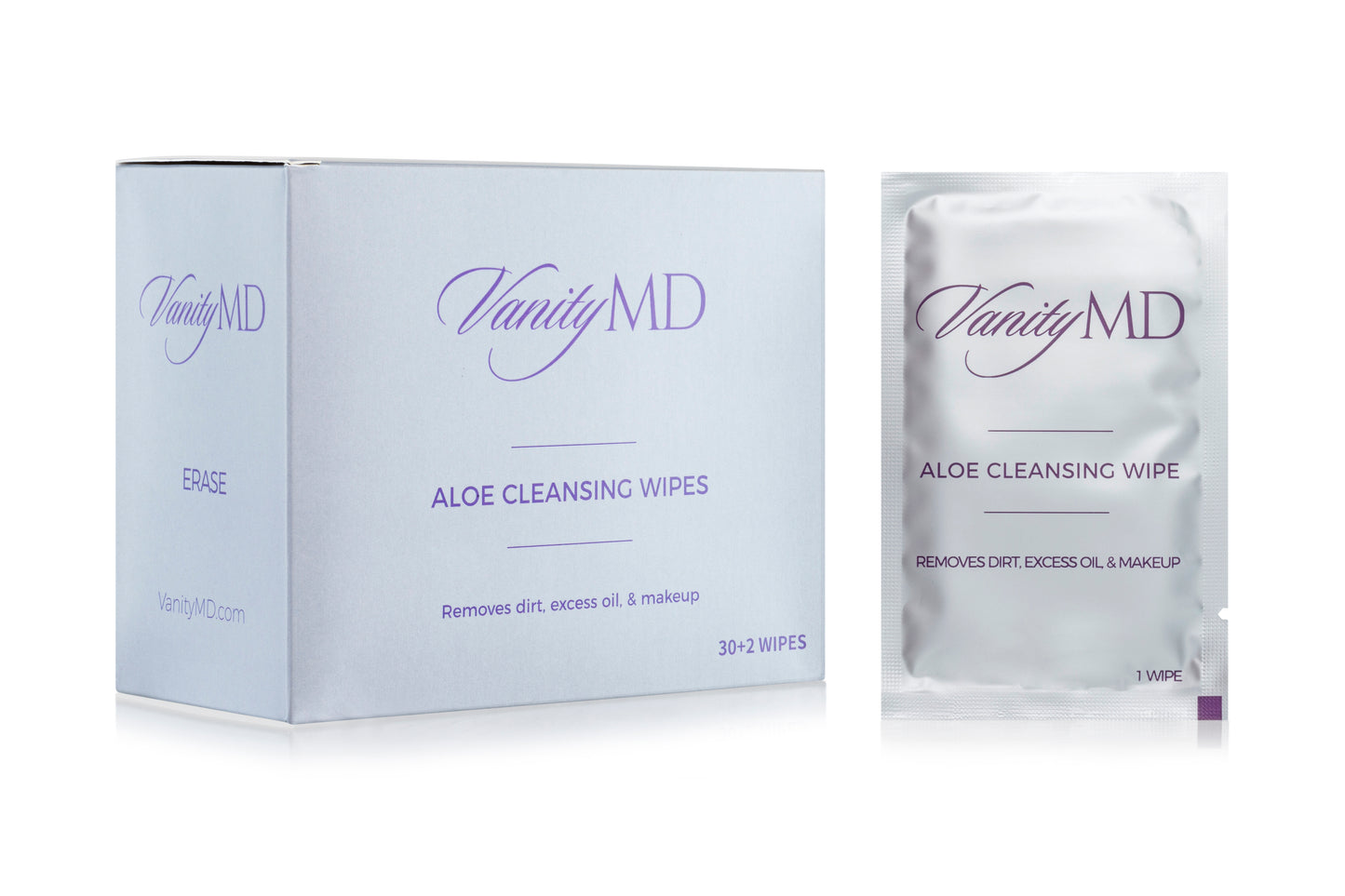 Aloe Cleansing Wipes:  30 + 2 extra individually wrapped wipes