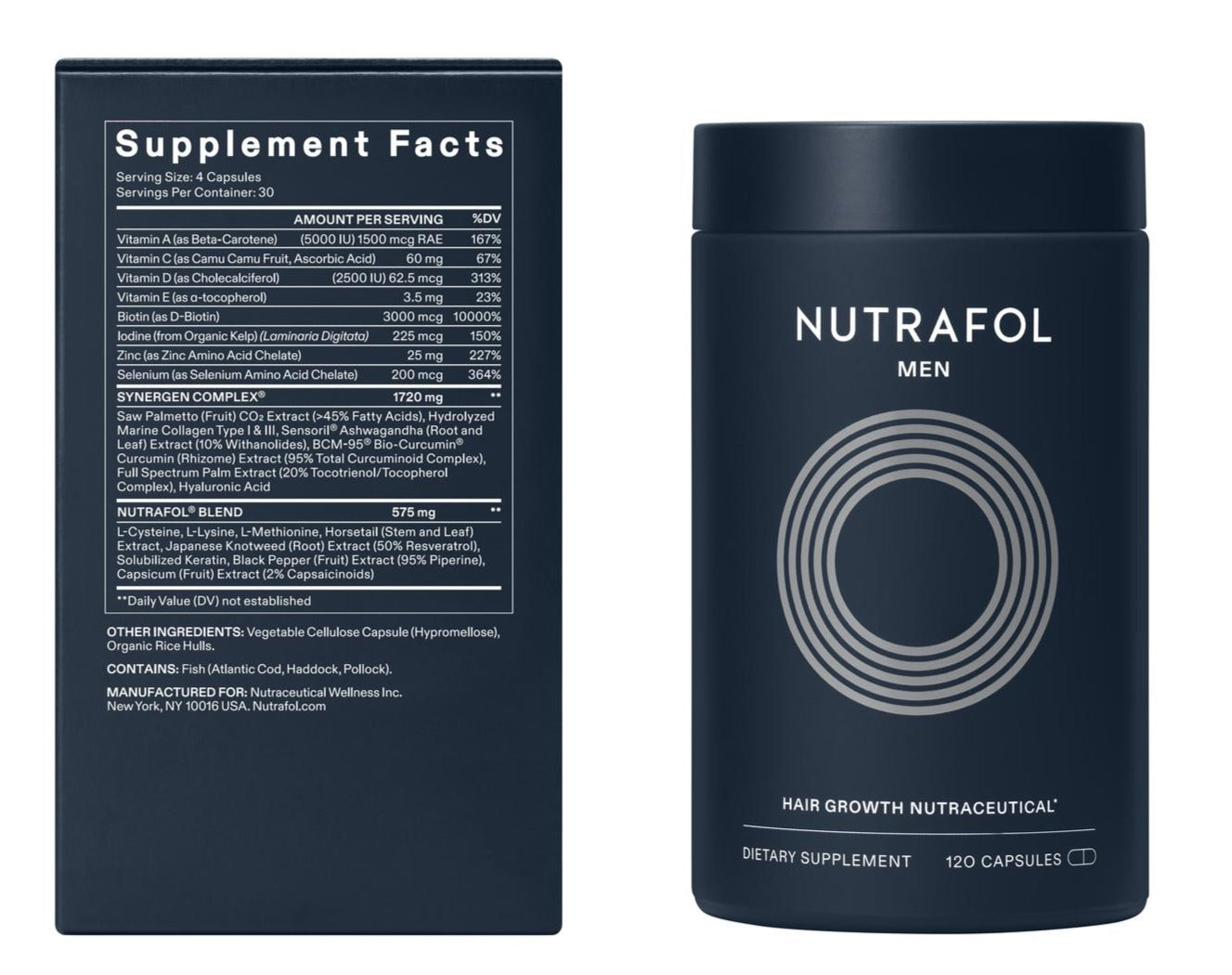 Nutrafol Hair Growth 100% Drug-Free Nutraceuticals for Men: 3-Month Supply | Exclusive Provider Pricing at VanityMD