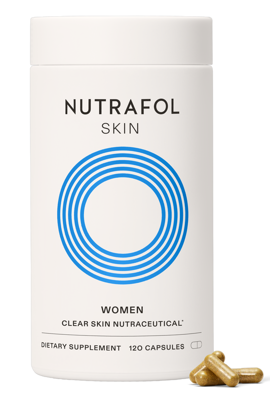Nutrafol Clear Skin 100% Drug-Free Nutraceuticals for Women: 3-Month Supply | Exclusive Pricing at VanityMD