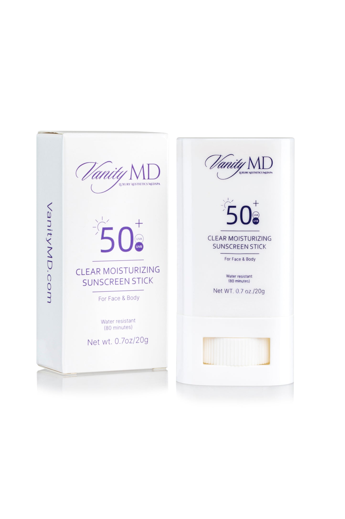 Moisturizing SPF 50+ Clear Sunscreen Stick for All Skin Tones
